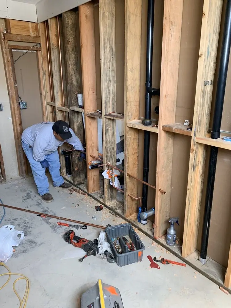 Commercial rough-in plumbing for Gas Line Repair in Lunda